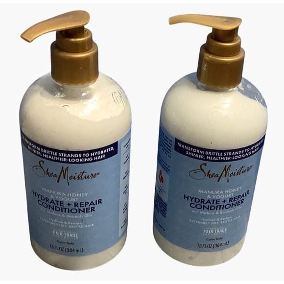 2 Shea Moisture Manuka Honey & Yogurt Hydrate + Repair Conditioner 13 Fl Oz Each - Picture 3 of 4